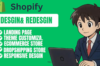 build a responsive shopify dropshipping and ecommerce store