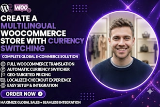 create multilingual woocommerce store with currency switcher