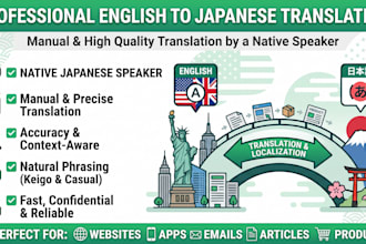 translate english to native and natural japanese