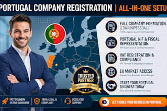 do portugal company formation, nif number, vat registration, tax setup
