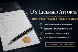 write a custom executive employment contract for startups