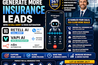 generate insurance lead using retell ai call agent vapi ai voice automation