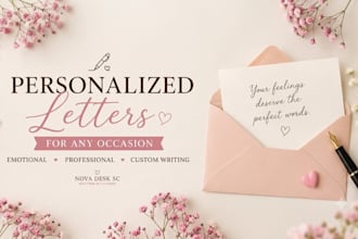 write heartfelt personalized letters for any occasion