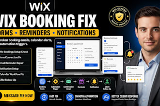 fix wix booking form automation email reminder and notification issues