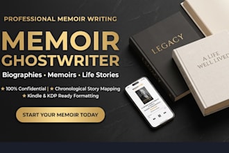 ghostwrite memoir biography writing personal history life story book writer