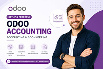 setup odoo accounting module and perfrom odoo accounting and bookkeeping