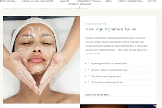 design or redesign aesthetic, botox, med spa, cosmetic clinic website