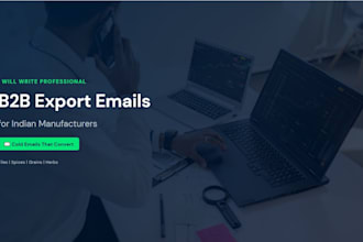 write professional b2b export emails for manufacturers and exporters