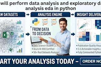perform data analysis and eda in python