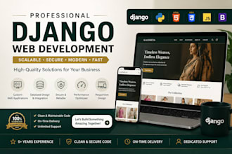 build a django ecommerce website with an admin panel