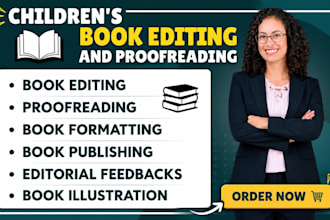 edit and proofread children story book your kids story book picture book