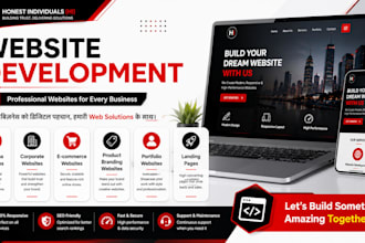 professional website devlopment with crazy outlook