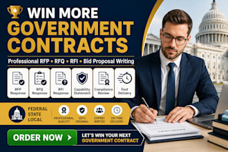 write winning rfp rfq rfi bid proposal for government contracts