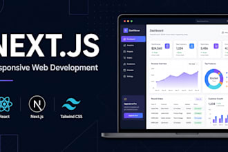 build responsive dashboards and landing pages with next js