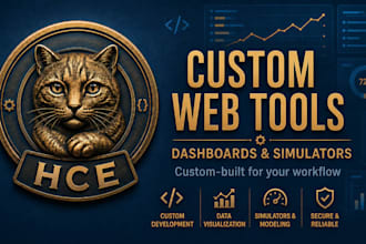 build a custom web tool, dashboard, or business simulator