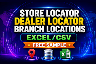 scrape store locator, dealer locator, and branch locations from any website