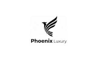design minimal phoenix symbol luxury brand logo