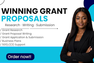 research and write a winning grant proposal