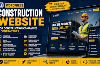 design a wordpress construction website for contractors
