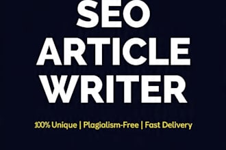 write SEO blog articles and website content