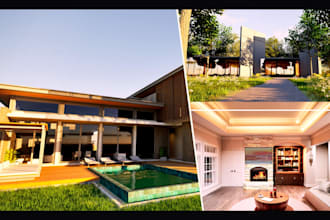 create a complete 3d architectural visualization package