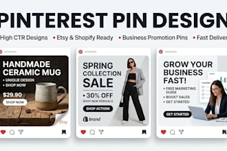 design pinterest pins for etsy and shopify
