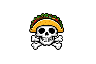 design otako home taco pirates logo