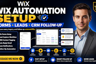 setup wix forms automation workflow lead capture and CRM follow up