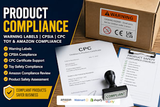 create product warning labels cpsia CPC toy and amazon compliance documents