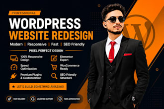 redesign and improve your wordpress website