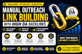 manual outreach link building with high da backlinks