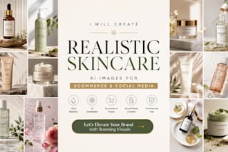generate realistic skincare ai images for ecommerce and social media