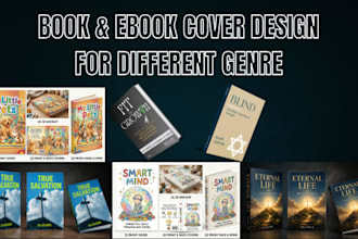 do professional book cover design, kindle, 3d book cover, paperback book cover