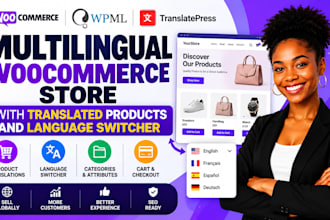 create multilingual woocommerce store with translated products and languages