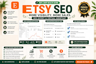 be your etsy virtual assistant and SEO expert