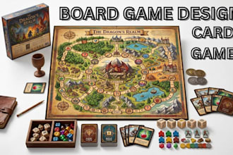 design a professional board game, card game and tabletop game for kickstarter