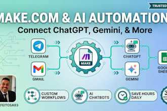 create ai automations using make and chatgpt or gemini