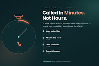 build ai voice agent for mortgage, loan officers real estate ai voice agent