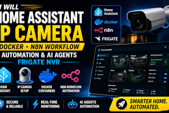 home assistant ip carmera docker n8n workflow automation ai agents frigate nvr