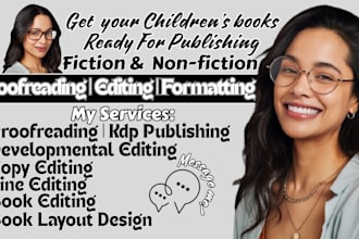 copy edit, book editing and formatting children book, romance, memoir, fantasy
