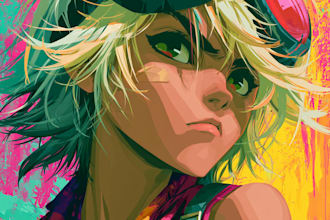 do anime character art