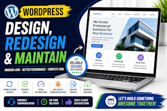 wordpress website redesign and maintenance