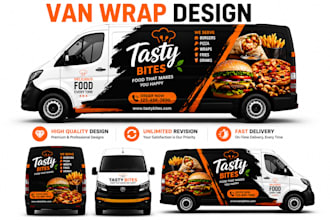 design car wrap, van wrap, truck wrap and vehicle graphics