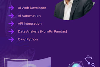 ai web development, ai chatbot, ai automation,api integration n8n python