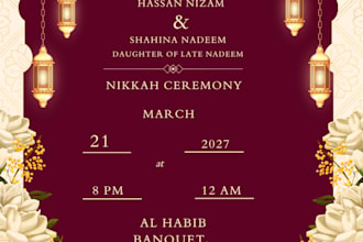 design beautiful islamic nikkah certificate with quran post
