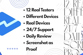 provide google play closed testing service for 14 days