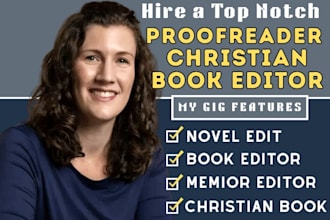 proofread christian book editing fiction novel developmental memior book editor