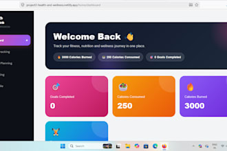 develop a full stack website