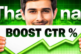 design catchy youtube thumbnail
