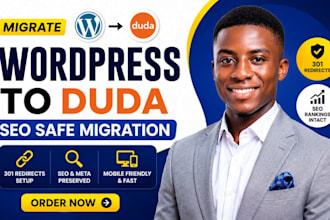 migrate wordpress website to duda with 301 redirects and seo rankings intact